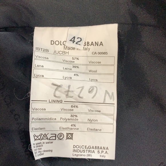 Dolce & Gabbana Black Suit Jacket 42 - Picture 5 of 5